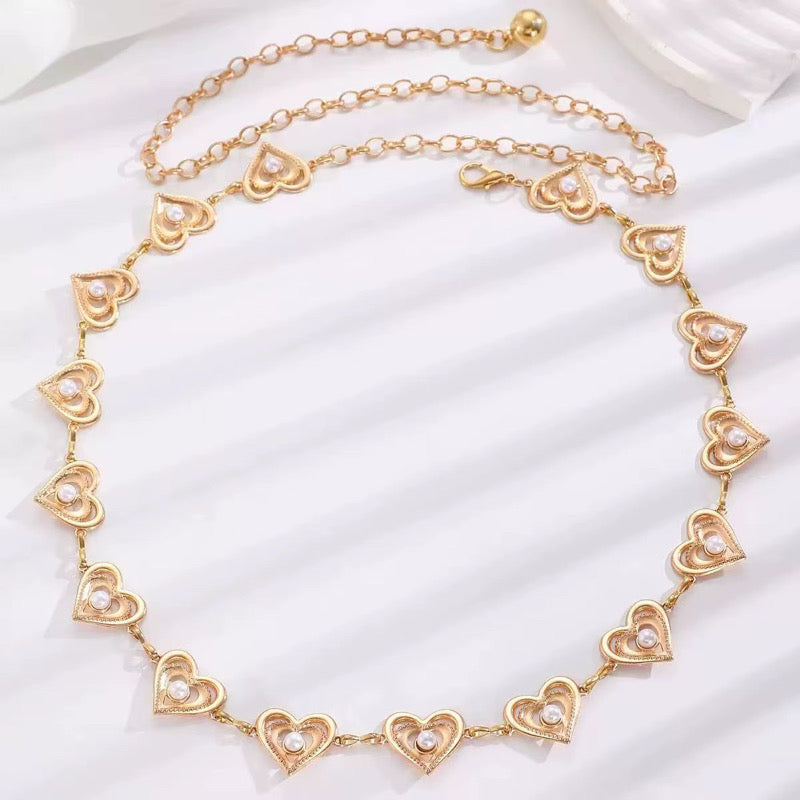 Belt Hearts Gold Style❤️🔥