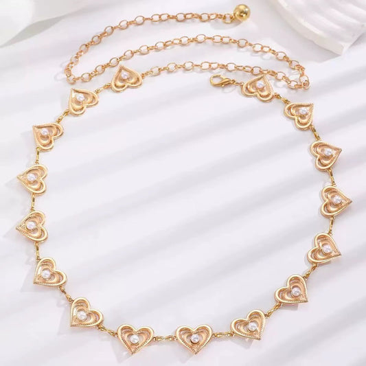 Belt Hearts Gold Style❤️‍🔥