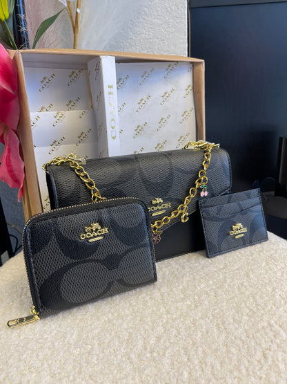 Black & Gray Purse Set!🩶🖤