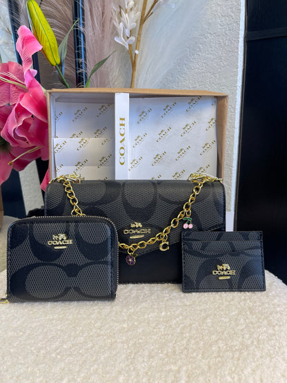 Black & Gray Purse Set!🩶🖤