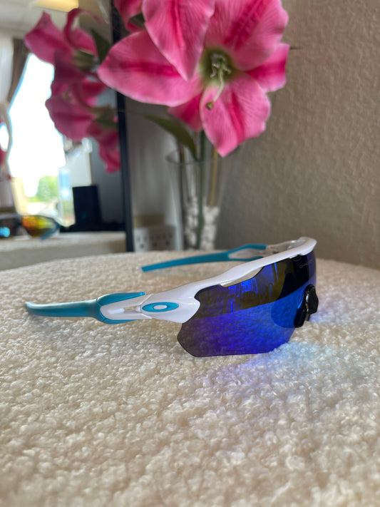 WHITE & BLUE SUNGLASSES