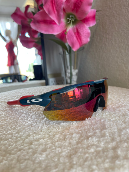 NAVY BLUE & RED SUNGLASSES