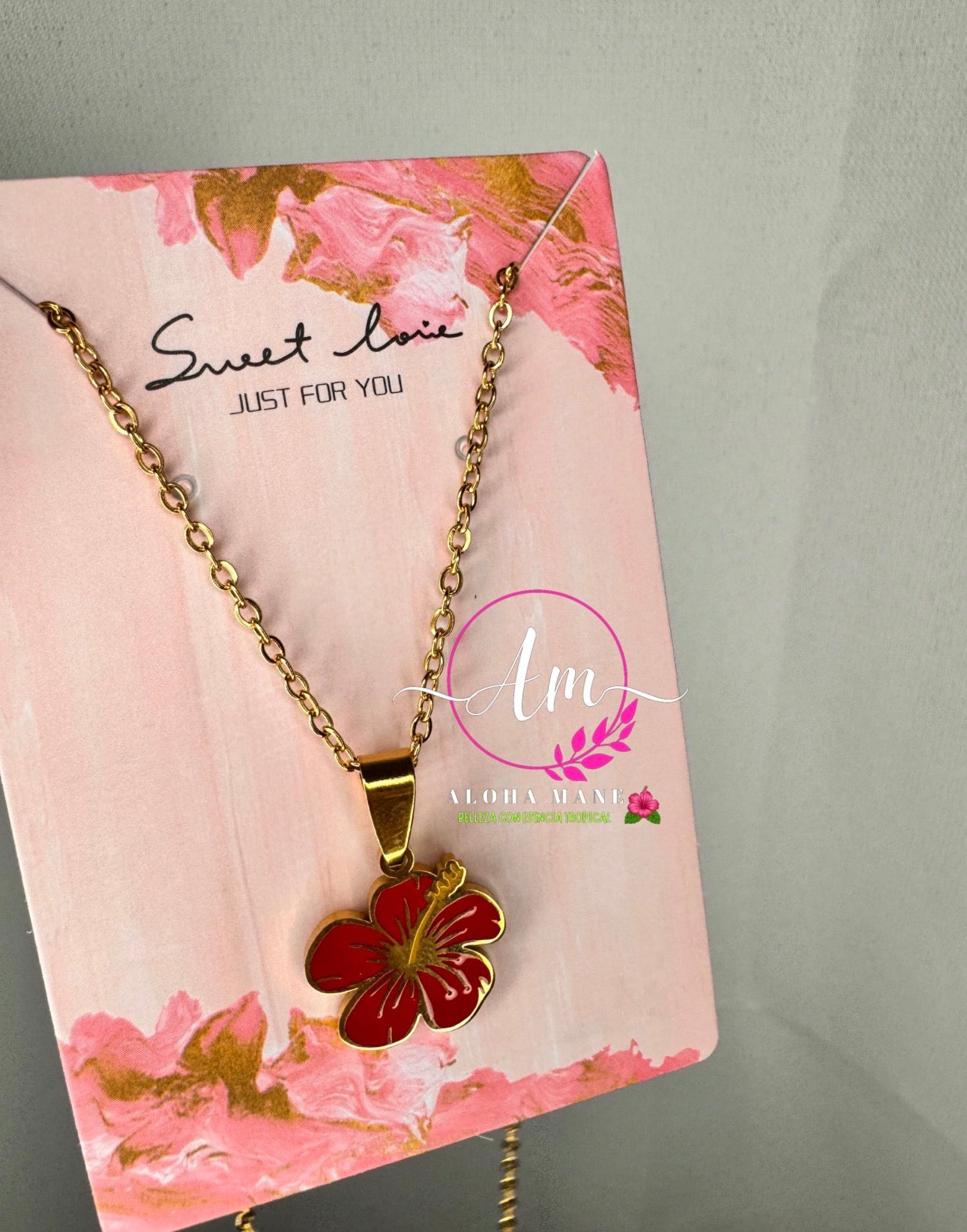 P.R RED AMAPOLA NECKLACE