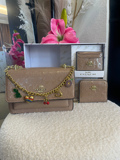KHAKI COLOR PURSE SET 👜