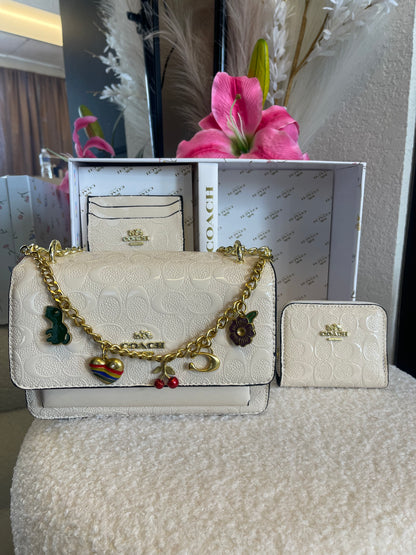 LIGHT BEIGE PURSE SET!🤍