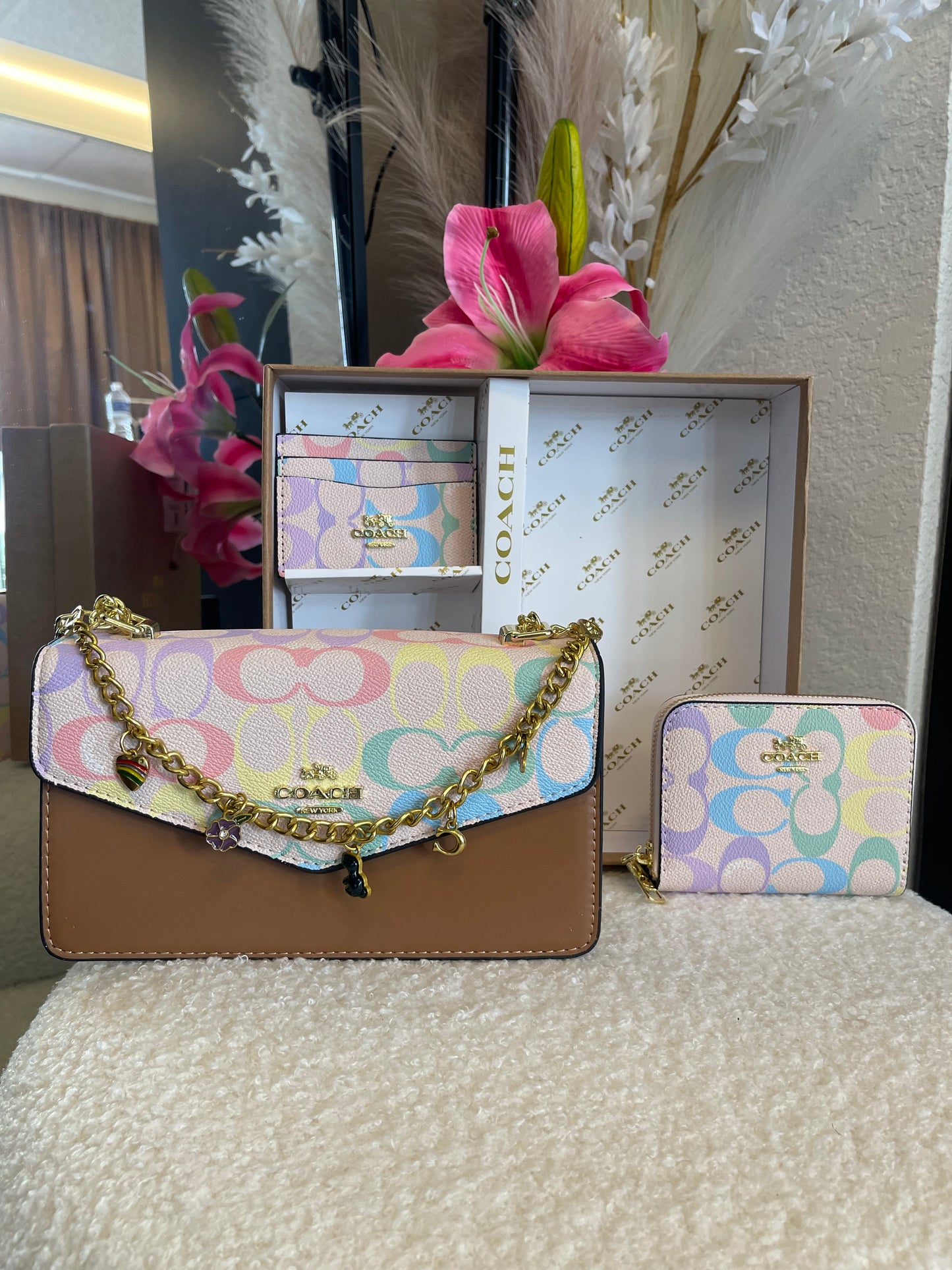 RAINBOW PURSE SET! 🌈