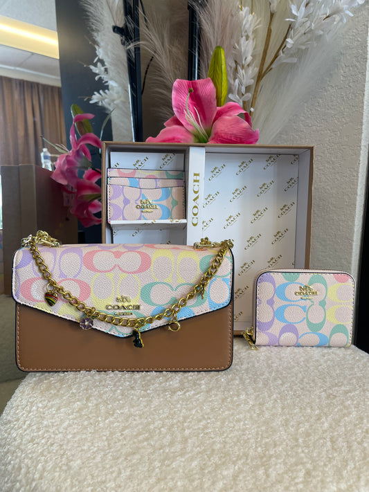 RAINBOW PURSE SET! 🌈