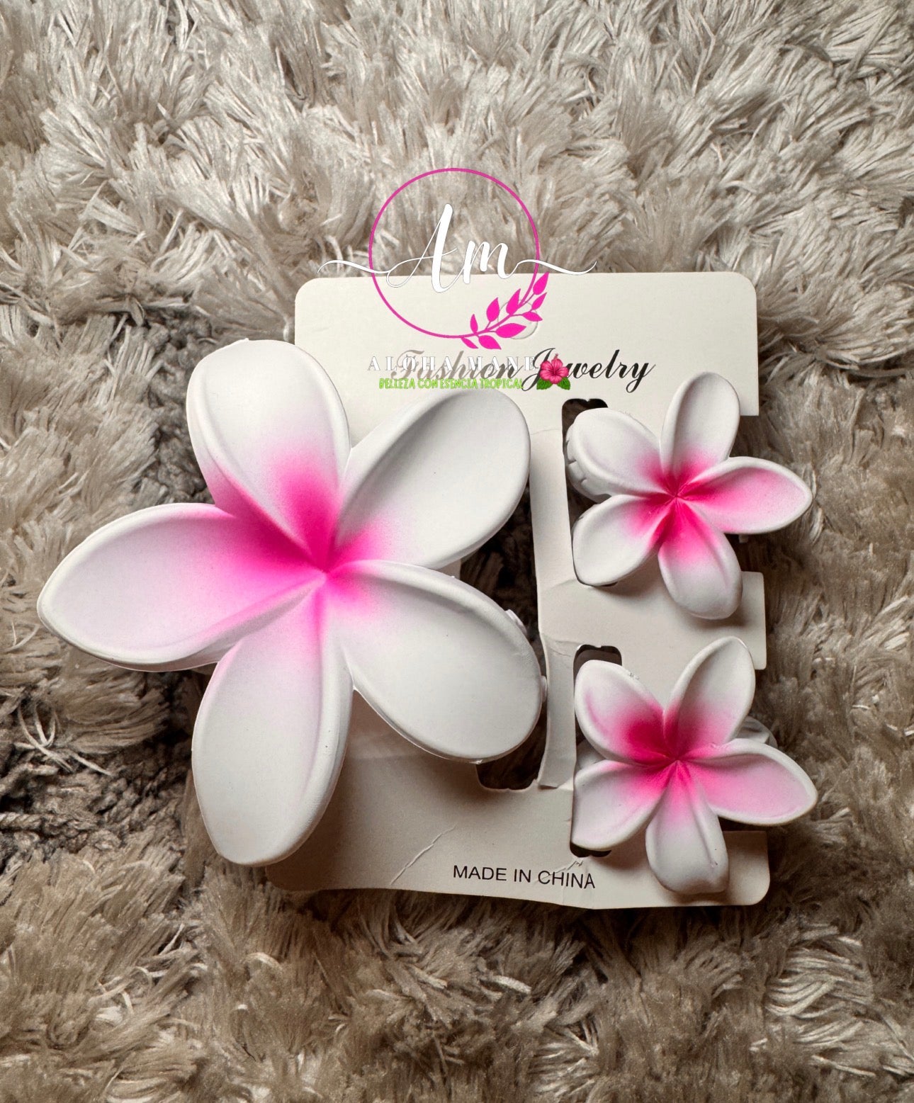 HAIR CLIPS FLOWERS MATTE 🌺