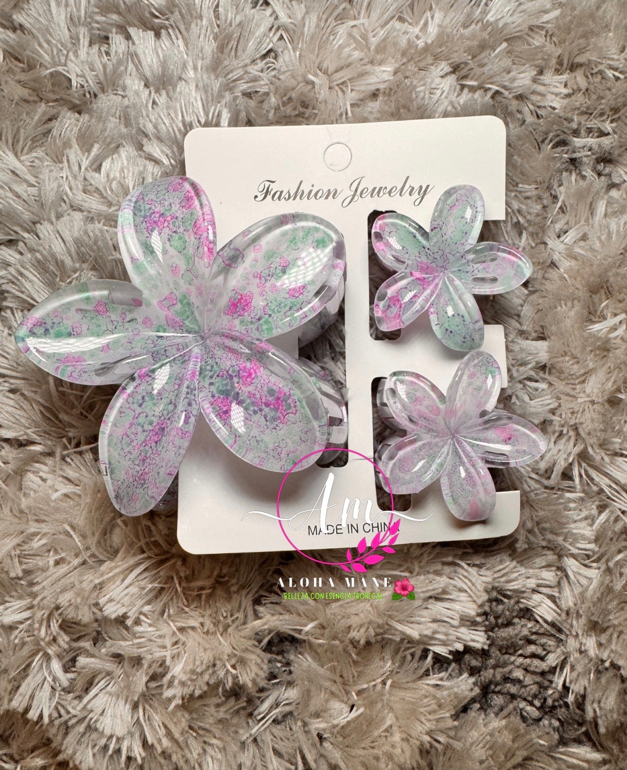 HAIR CLIPS FLOWERS MANCHITAS🌺