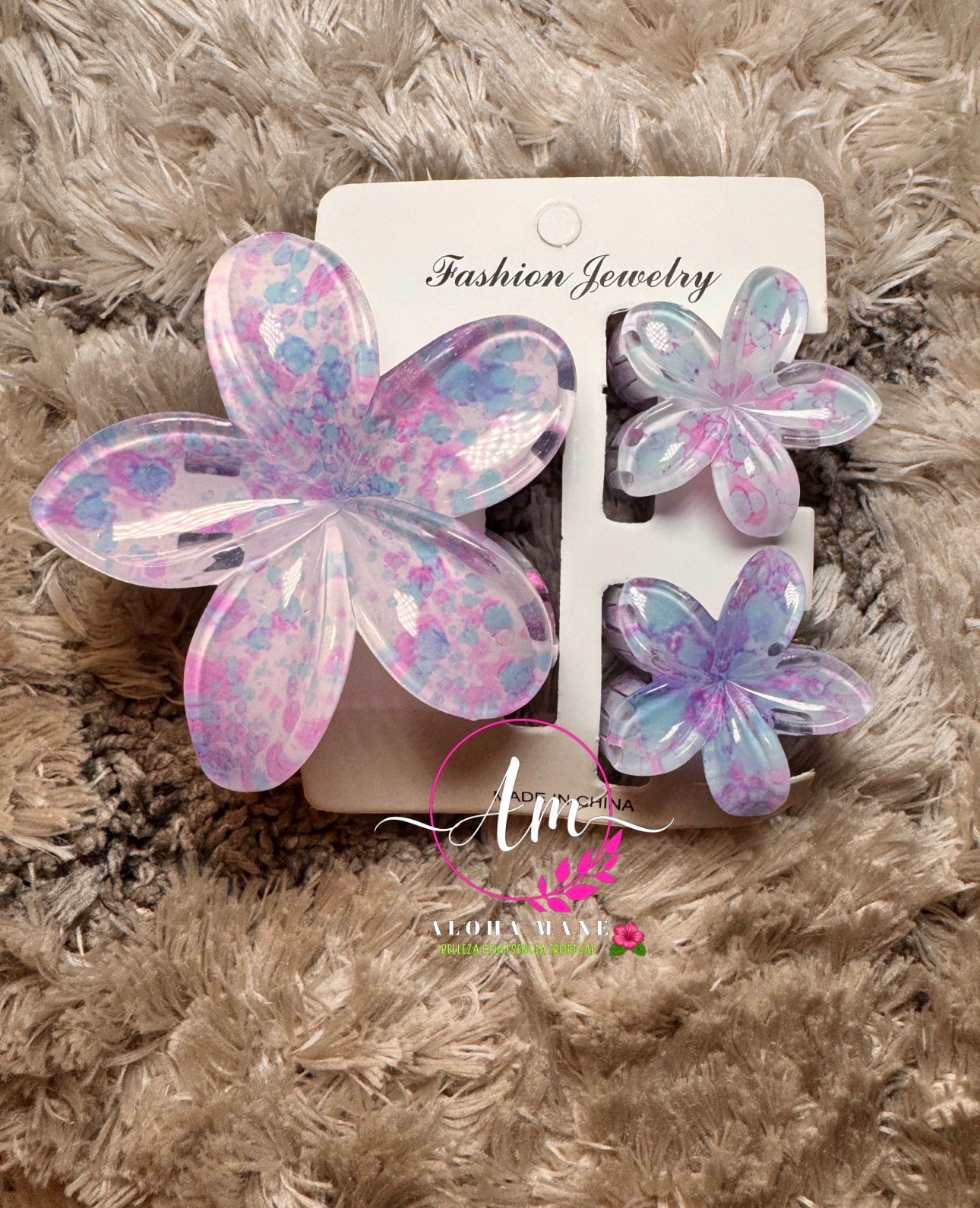 HAIR CLIPS FLOWERS MANCHITAS🌺