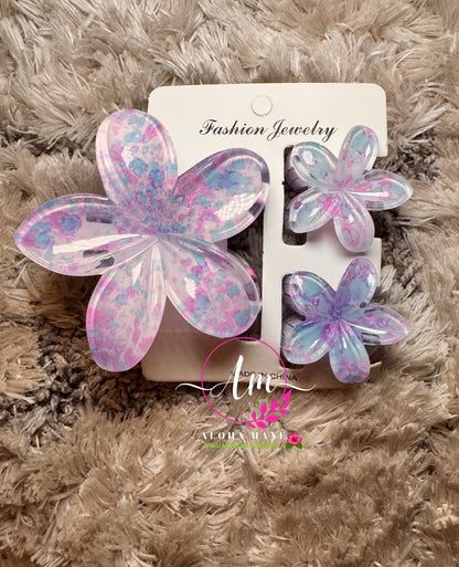 HAIR CLIPS FLOWERS MANCHITAS🌺