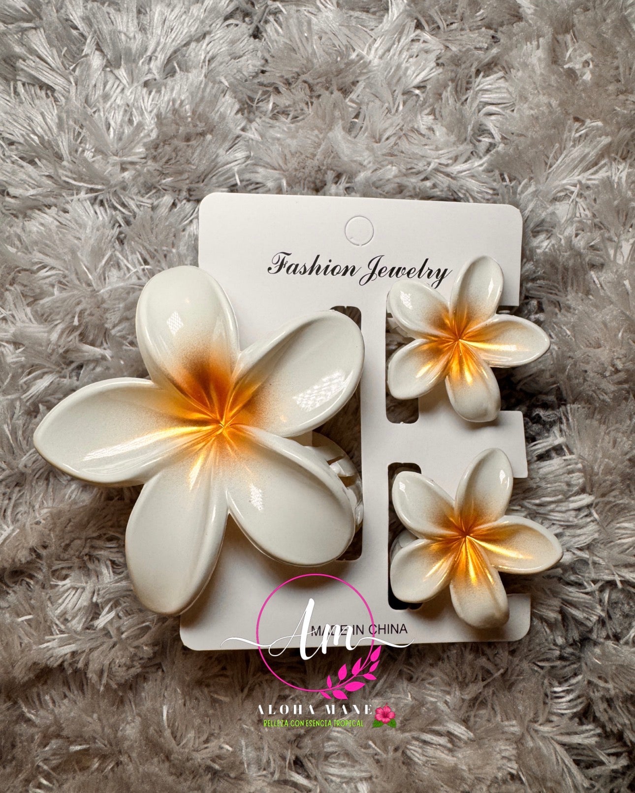 HAIR CLIPS FLOWERS GLOSSY/MATTE 🌺