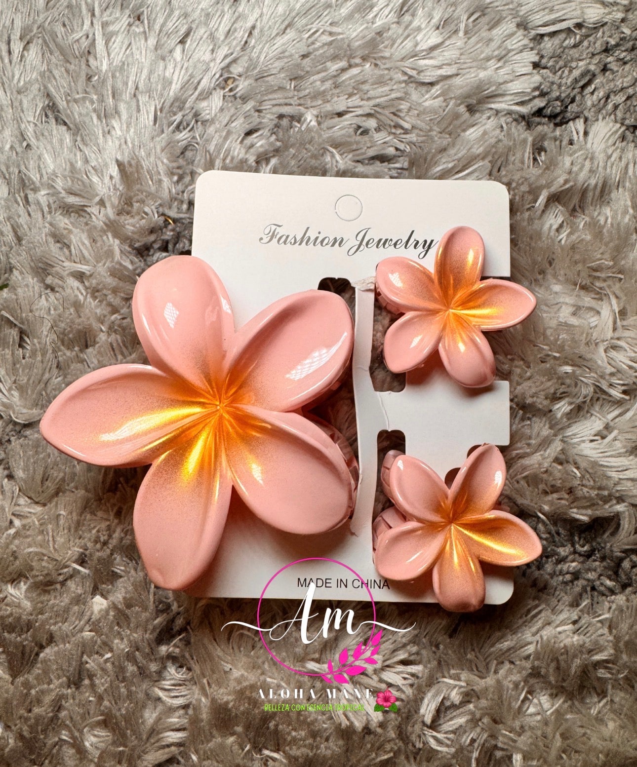 HAIR CLIPS FLOWERS GLOSSY/MATTE 🌺