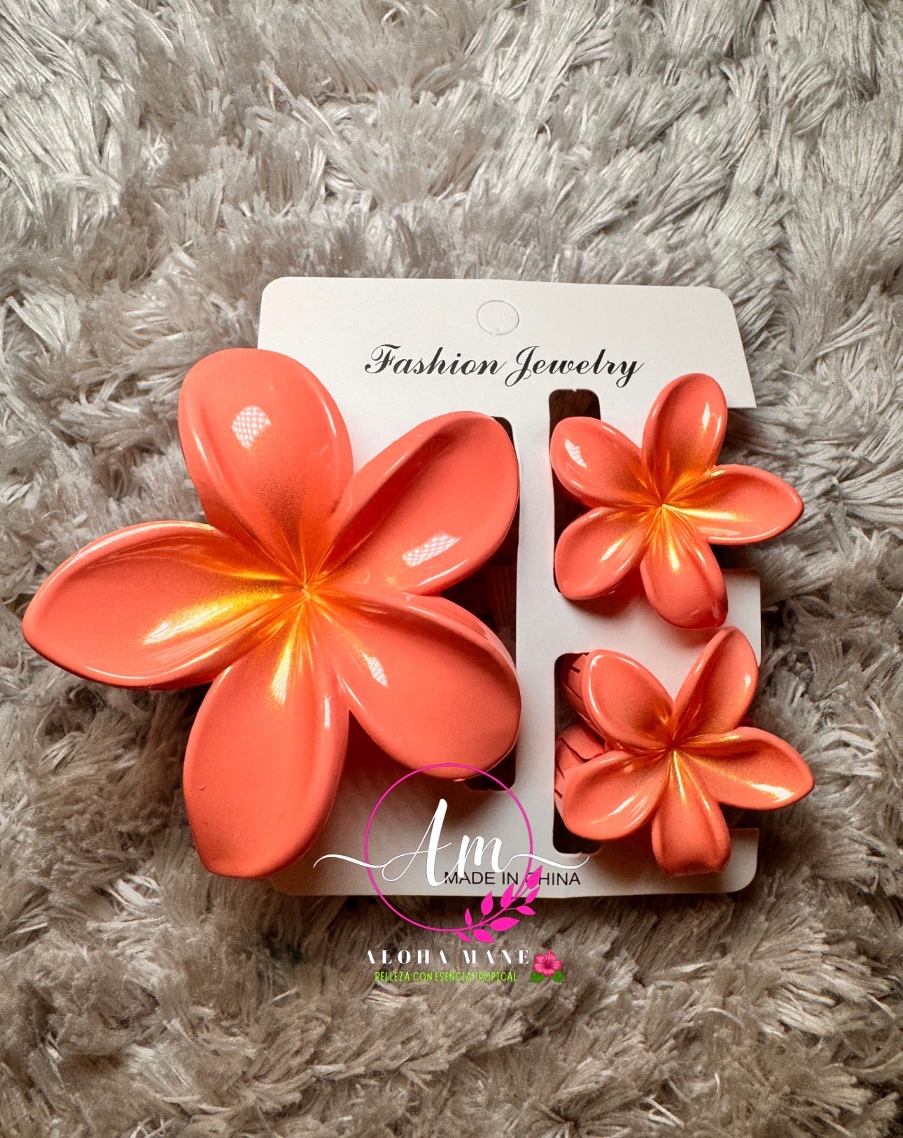 HAIR CLIPS FLOWERS GLOSSY/MATTE 🌺