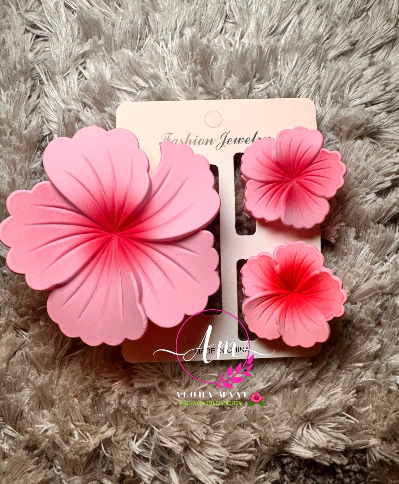 🌸 Hair Clips Flower Matte