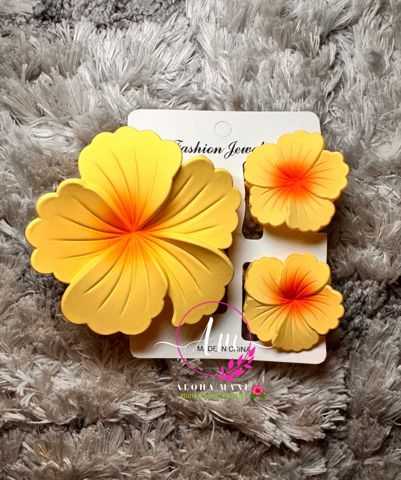 🌸 Hair Clips Flower Matte