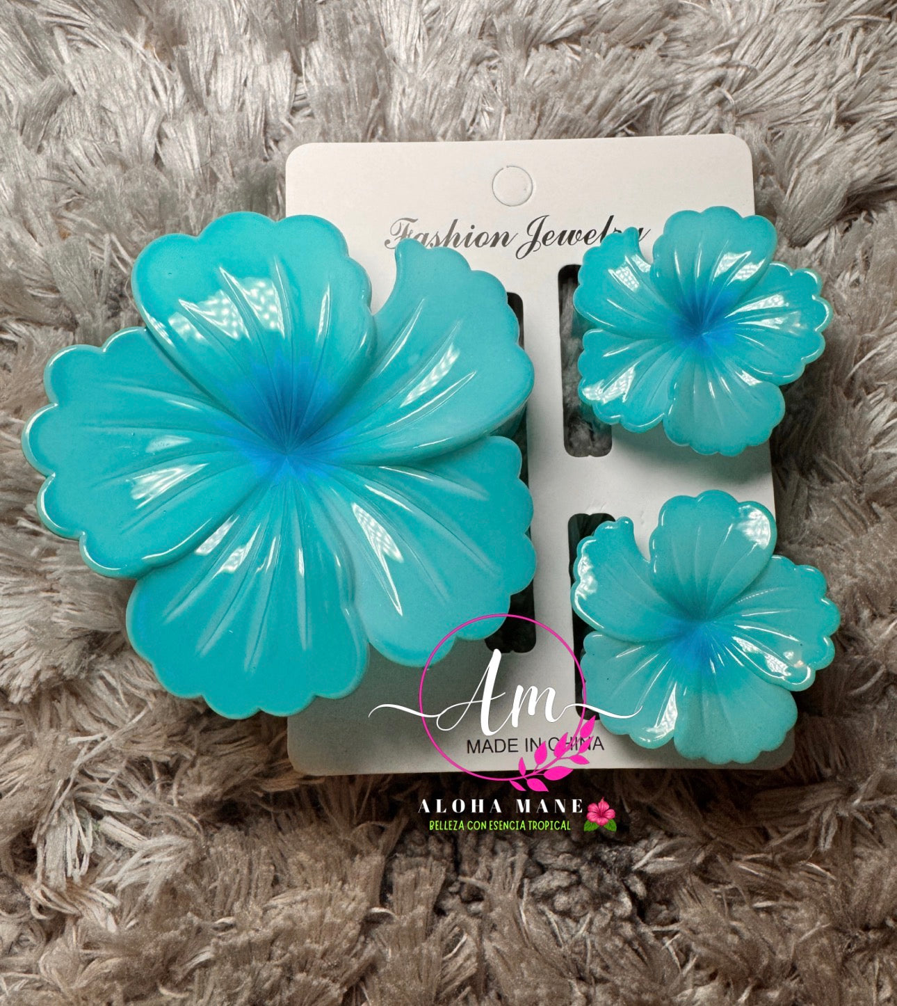 🌸 Hair Clips Flower Hot Colors