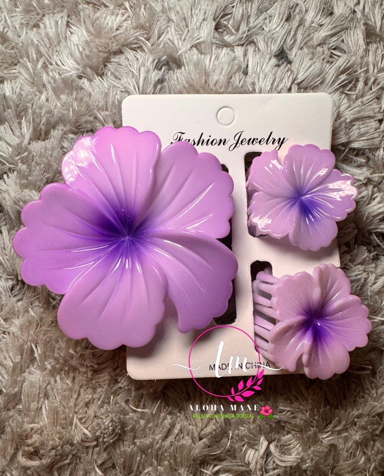 🌸 Hair Clips Flower Hot Colors