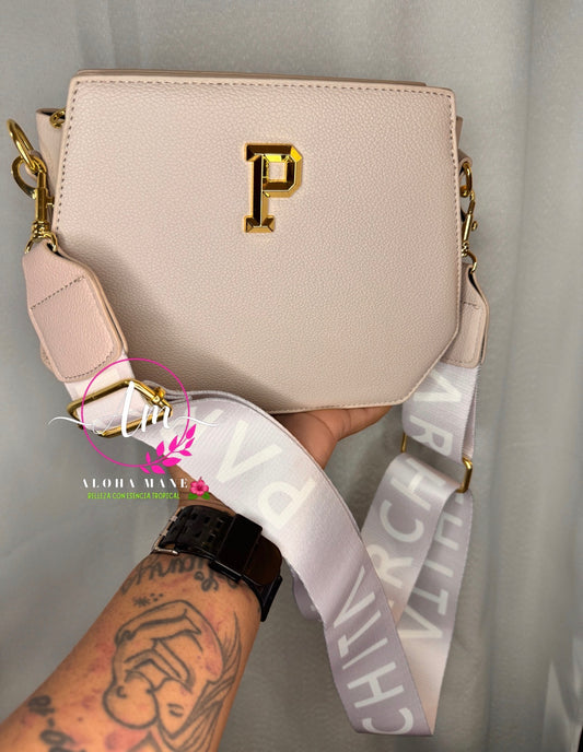 BEIGE/GREY PARCHITA BAG