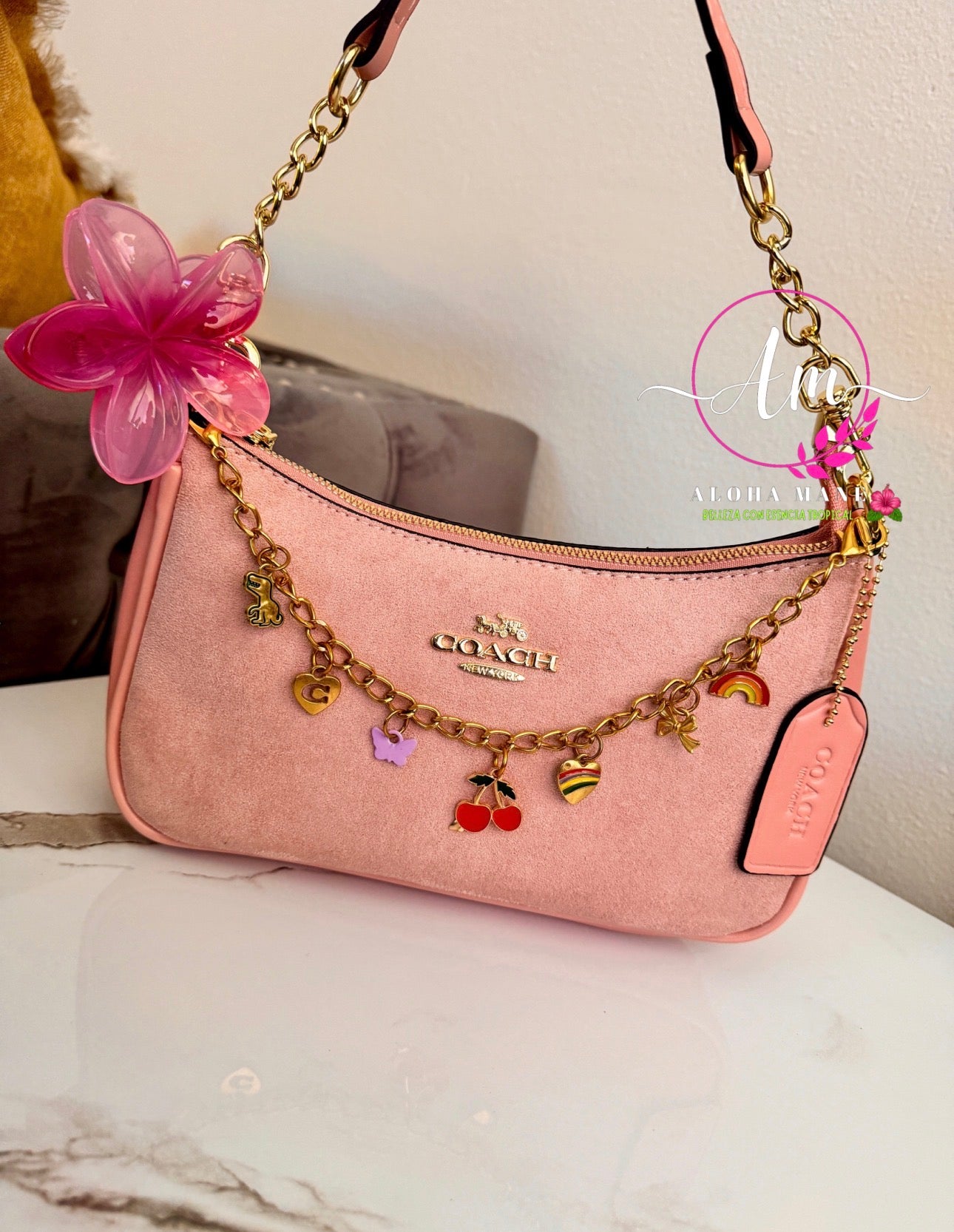 FLOWER HAIR CLIP AND PURSE 👛🌺