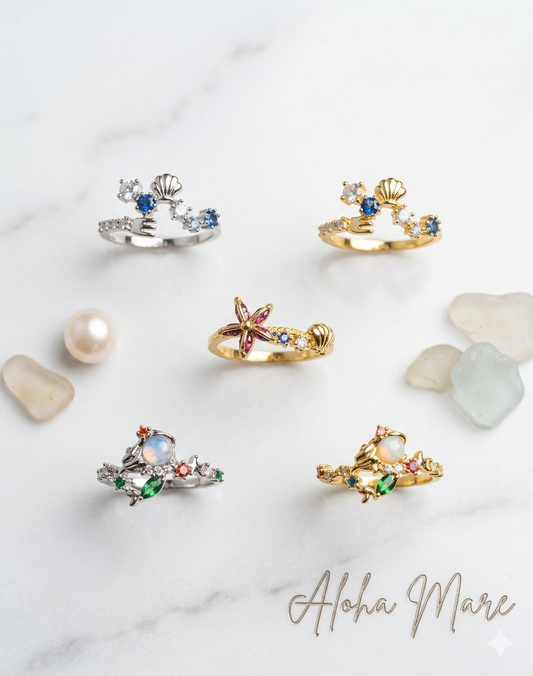 Little Mermaid🧜‍♀️ Sortijas Ajustables