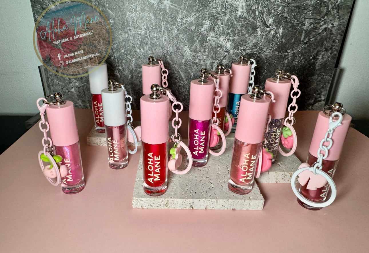 KEYCHAIN LIPS GLOSS HIDRATANTES VEGANOS