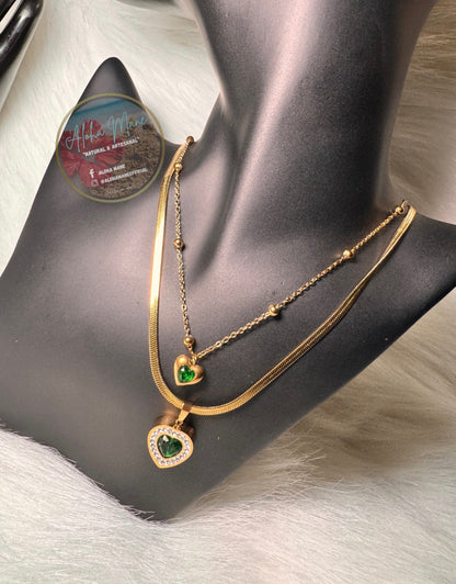 Jewelry Set Gold & Green 💚💛
