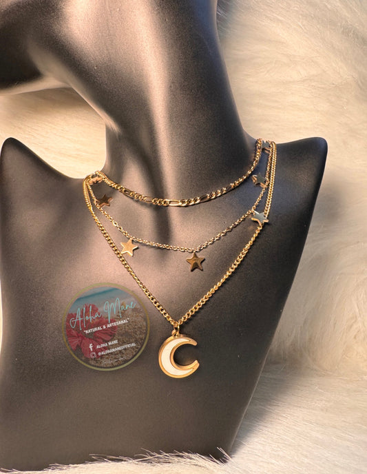 Collar Estilo Estrella & Luna 🌟