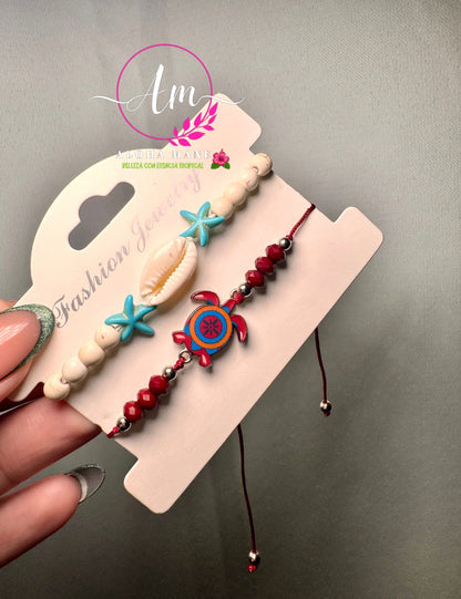 Pulseras Ajustables de Tortugas 🐢