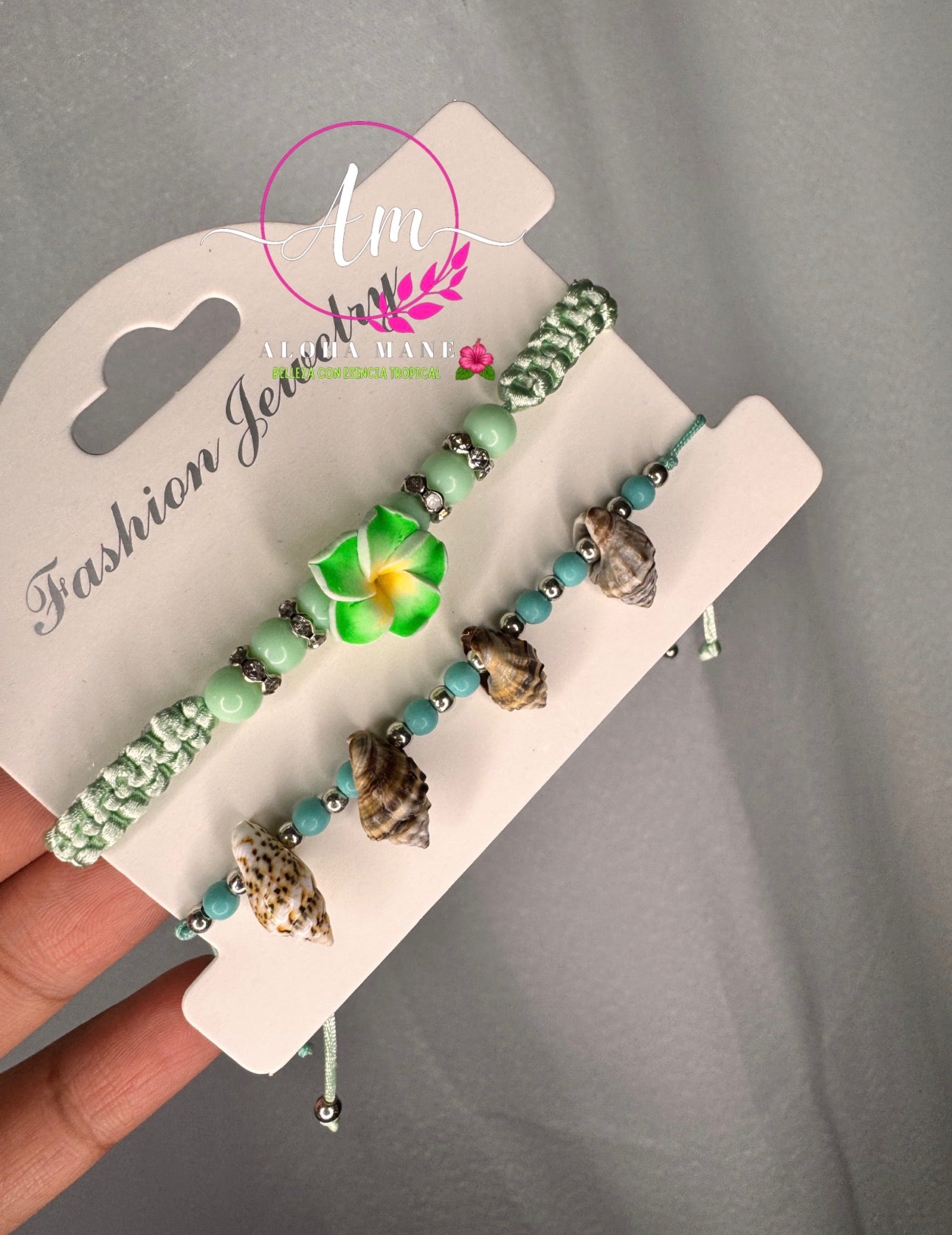 Pulseras Set Ajustables Flowers 🌺
