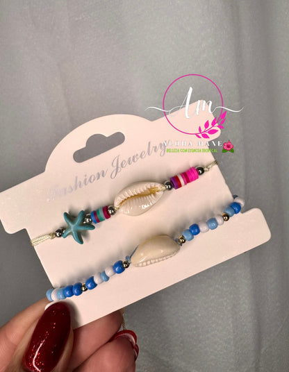 Pulseras Ajustables BEACH STYLE! 🌴🌊