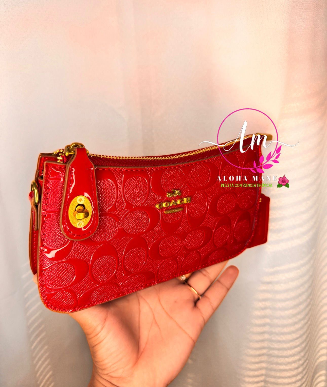 Cartera Roja Pequeña – Leather