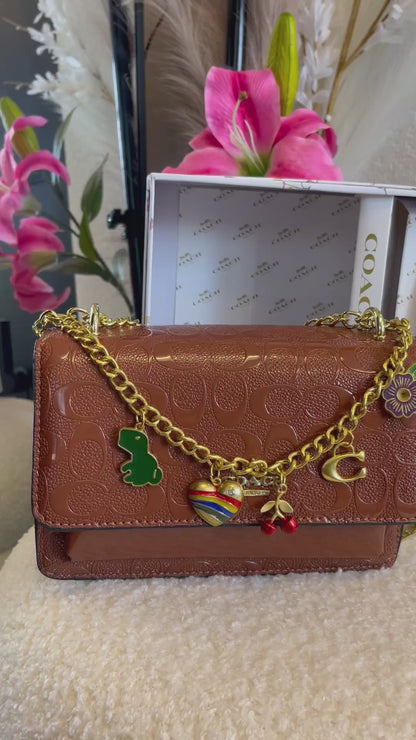 BROWN LEATHER PURSE SET!🤎