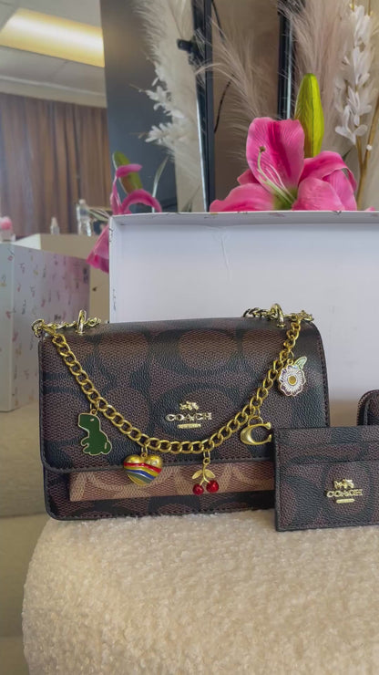 DARK/ LIGHT BROWN PURSE SET🤎